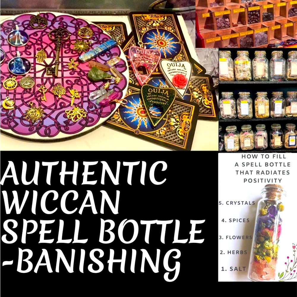 🔮Genuine Wiccan Spell Bottle for BANISHING